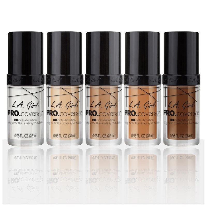 L.A. Girl Pro Coverage Liquid Foundation, Beige, 0.95 Fl Oz