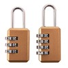 Amtech 2pc Combination Padlock Set, 4-Number & 3-Number Locks for