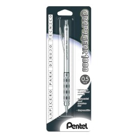Lapicero Profesional Pentel Graphgear Plata Dibujo 0.5mm