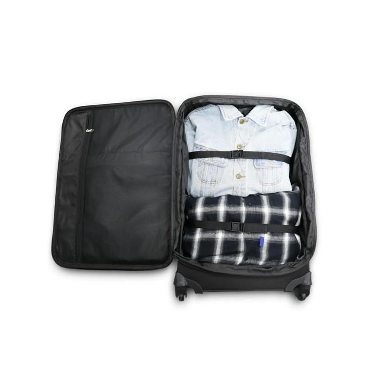 Mczan 3-Piece Softside Luggage Set, Black