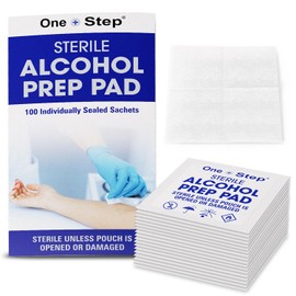 One Step 70% Isopropyl Alcohol Pads C 100 Individually Wrapped Wipes