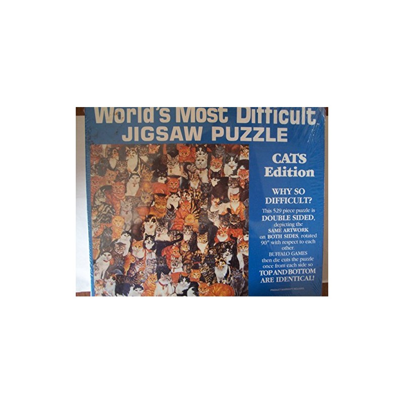 World's Most Difficult Jigsaw Puzzle " Cats Edition " Double