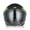 ORIGINE Motorcycle Open Face Scooter Helmet with Double Visor, ECE2206