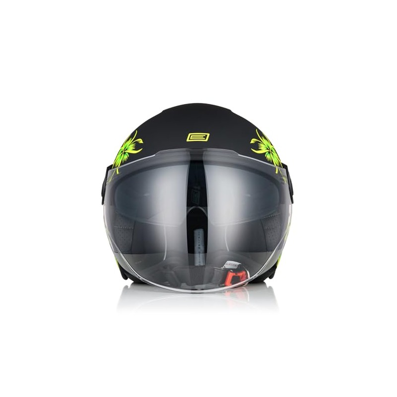 ORIGINE Motorcycle Open Face Scooter Helmet with Double Visor, ECE2206