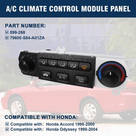 OSKPARTS HVAC Heater AC Climate Control Module Panel Switch Compatible with Honda Accord 1998-2000, Honda Odyssey 1998-2004 Replaces 599-268 79600-S84-A01ZA