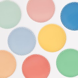 Meri Meri Mixed Wavy Line Side Plates (Pack of 8)