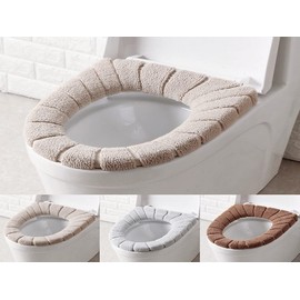 Anlising 3 x Warmer Toilet Seat Covers, Washable Toilet Seat Warmer, Toilet Seat Cover Seat, Toilet Seat Cover, Toilet Seat Warmer Cushion, Toilet Seat Cushion, for Toilet Seats (3 Colours)