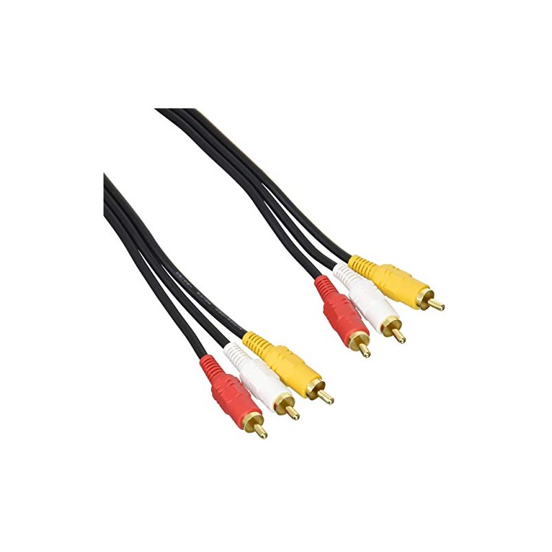Convert Meijin Video Cable [Yellow (Video Video)+Red/White (Stereo Audio)] [1.8m]
