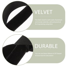 COHEALI 3 Rolls Black Velvet Ribbon, 20 Yards Fabric Trim Ribbon for Choker, Hair Bows, Crafts, present Wrapping, Wreath Decoration, Flower Bouquets, Christmas Tree Ornaments