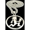 Jugallo Hatchetman Necklace Stainless Steel Hatchetman Pendant Charm High Polished