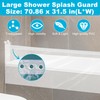 Anglekai Splash Guard for Bathtub, 70.8 x 31.5 in Shower