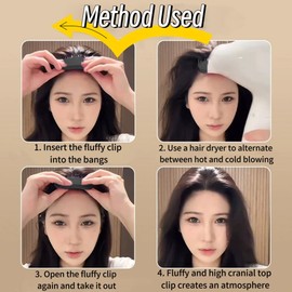 2Pcs Fluffy Hair Clips, Create Voluminous Hairstyles Heatless Curls Hair Styling Clips, Hair Clips for Styling Fluffy High Skull Artifact, Hair Root Clips Quick Hair Styling Tools for Women Hair Styling Supplies