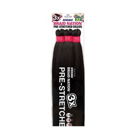 Mayde Beauty Pre-Stretched Braiding Hair Africana 3X BRAID NATION 32" (3-Pack, 4)
