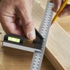 Combination Square, 12'/300mm Stainless Steel Combo Square Carpentry Tools, 45/90