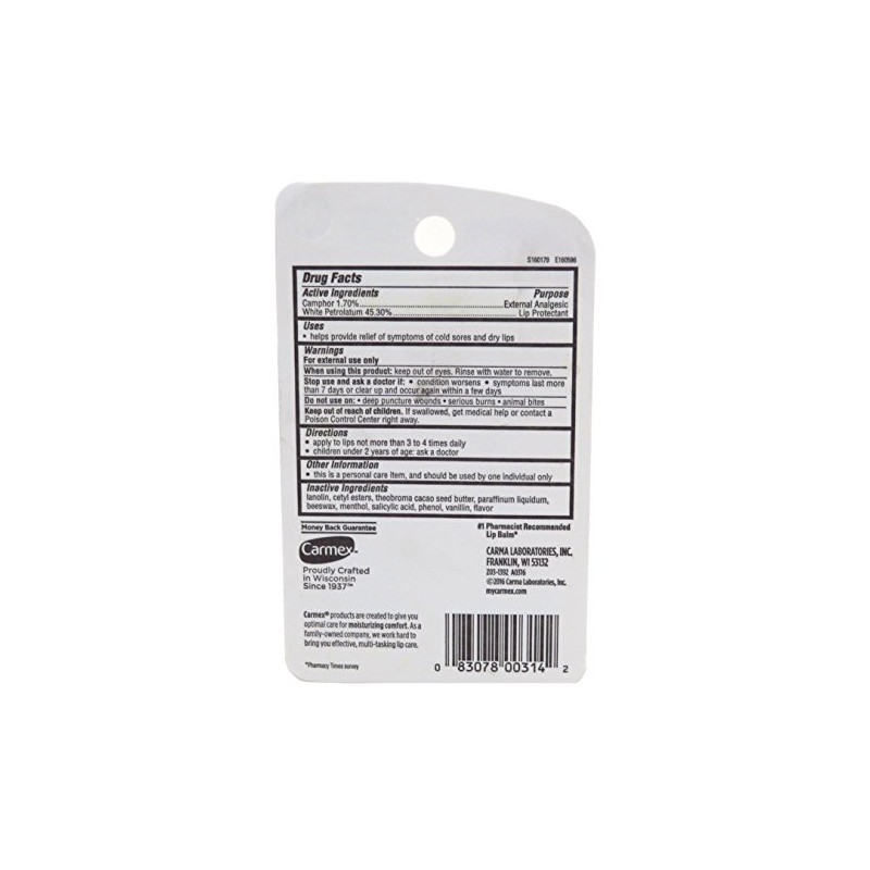 Bálsamo para labios Carmex Classisc 0,35 onzas