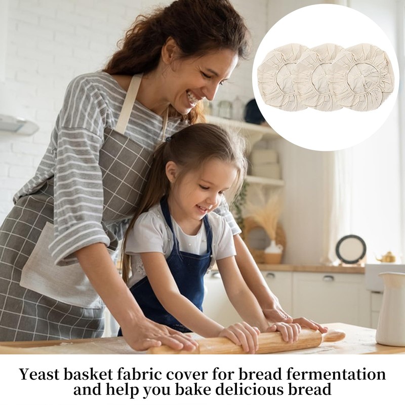 Linen Insert for Proofing Basket, 6 Pieces Linen Insert for