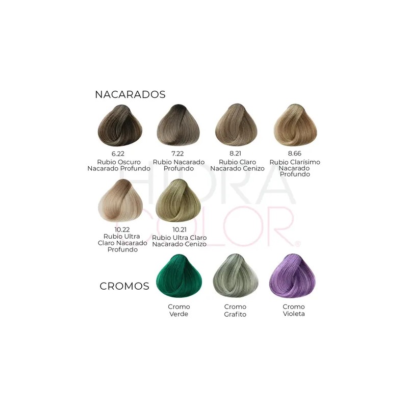 Tinte Para Cabello Hidracolor Naturales 90 Ml + Peróxido Tono