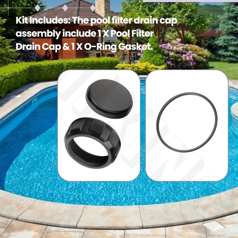 R0523000 Filter Drain Cap Assembly Compatible with Zodiac - Jandy