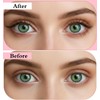 7 Pairs Brown Lash Strips, Natural Cat Eye False Lashes