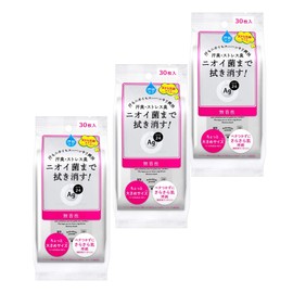 AG Deo 24 (Bulk Purchase) AG 24 Clear Shower Sheet n (Unscented), 30 Sheets x 3 Pieces Set