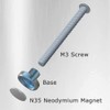 M3 Magnetic Screw Set, Suitable for Fixing 25mm Thickness Cooling