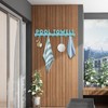 IBosins Large Pool Towel Rack with 10 Hooks, Towel Holder