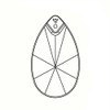[ASFOUR CRYSTAL] Drop (1.1 inches (28 mm) (22 pieces), Crystal