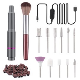 BillyBath Professional Nail Grinder 25000RPM 12 in 1 Electric Nail File Silent Nail Clippers with Ceramic Tip Nail Drill Set with Adjustable Speed