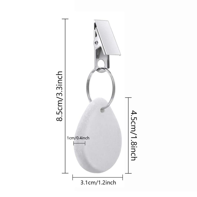 8Pcs Tablecloth Weights, Marble Teardrop Heavy Duty Tablecloth Pendants with