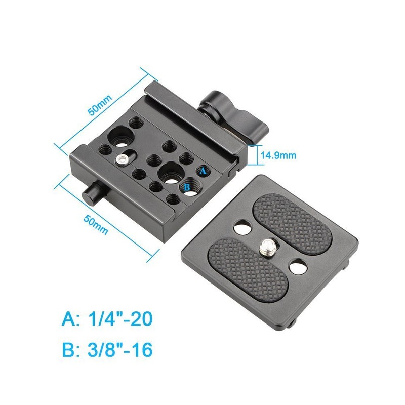 CAMVATE Quick Release Plate for Arca-Swiss Compatible QR Clamp Mount
