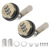 PATIKIL 1-1/8" Combination Cam Lock, 2 Pcs File Cabinet Locks