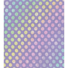 100% Cotton Fabric Sold by The Yard 1 Yard = 36 in. Length (Rainbow Bubbles Purple Glitter)