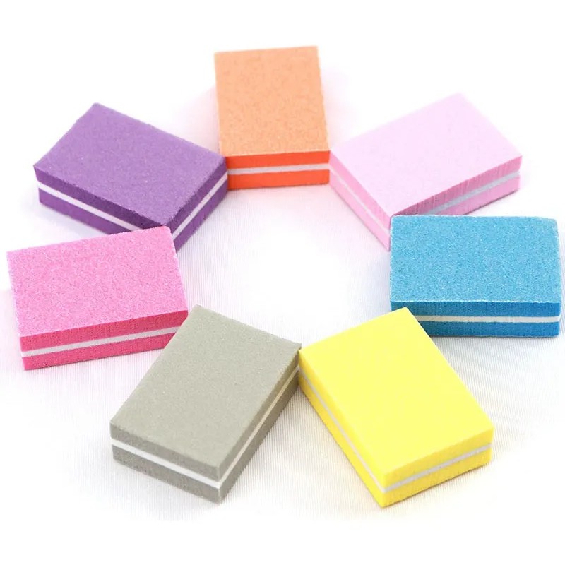 100 Piezas Limas Sponge/limas Nails/limas Nails Spongee