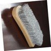 PACKOVE Shoes Brush Horsehair 2 Pack Polishing Brush Wooden Handle