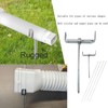 2pcs Premium Adjustable Gutter Downspout Extensions U Bracket, Heavy-Duty Galvanized