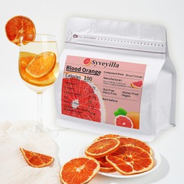 Dried Blood Orange Slices,Dehydrated Blood Orange Slices 8.82oz/250g Perfect for Cocktails,Fruit Tea, Garland, Crafts and Baking Sweet Wheels for Garnish, 100% Natural No Additives No Added Sugar