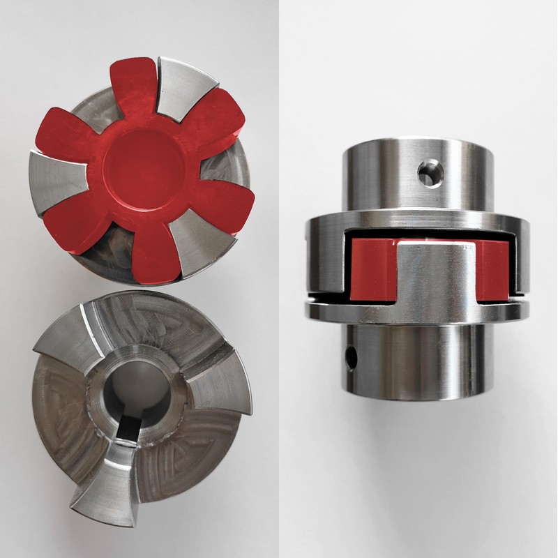 sourcing map 2pcs L090 Jaw Coupling Insert, Urethane Flexible Solid