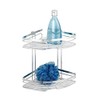 Wenko Premium 20412100 Wall-Mounted Corner Shelving Unit with 2 Shelves