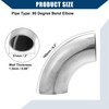 Hihaha OD 2 Inch 90 Degree Exhaust Elbow Pipe SS304