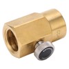 CO2 Cylinder Cartridge Adapter Household Soda Bottle Brass Refill Connector