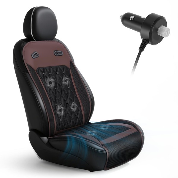 WODHMIEY Upgraded Cooling Car Seat Cover Front Seat,12V-24V Ventilated Car