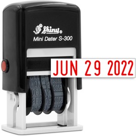 Rubber Stamp Creation S-300 Date Stamp - Red