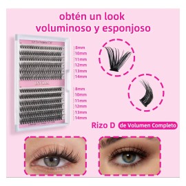 Diy Extensiones Pestañas , Kit De Racimos De Pestañas Mixto