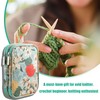 GRVICH Crochet Hooks Case, Crochet Bag, Knitting Needle Case, Crochet