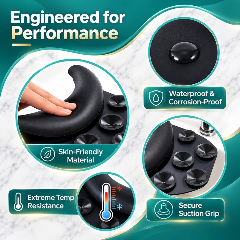 Silicone Shampoo Neck Rest for Hair Washing – Suction Cup