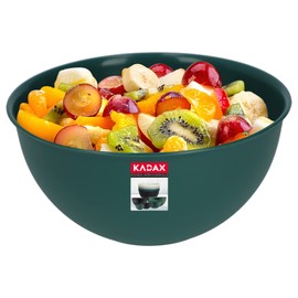 KADAX Plastic Bowl, Salad Bowl, Stackable Mixing Bowl, Plastic Bowl, Kitchen Bowl, Round Serving Bowl for Kitchen, Salad, Dough, Dishwasher Safe