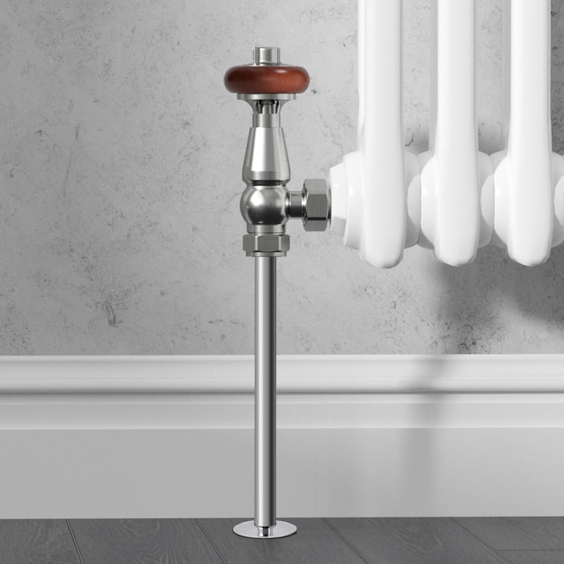 VANCOCO Pipe Tails Antique Brass 15mm X 300mm Radiator Pipe