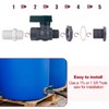 SAVITA Rain Barrel Faucet Kit, 3/4 inch Rain Barrel Spigot