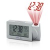 Projection Clock Projection Clock with Weather Forecast Display, (RPW3008 Silver)