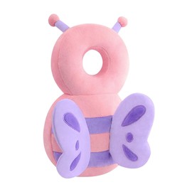 SEPSCO Baby Head Protector Backpack, Adjustable Head Back Protection Safety Pads Toddler Head Protection Pad Pillow PP Cotton With Fixed Rope for 4-24 Months Baby Learning Walking Crawling (Butterfly)